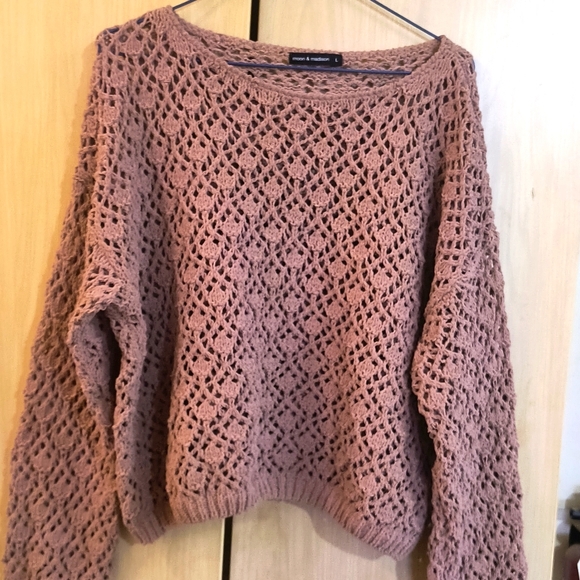 moon & madison Sweaters - Crochet Sweater